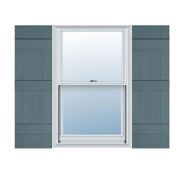 Ekena Millwork Mid-America Vinyl, TailorMade Four Board Joined (3 Batten), Board-n-Batten Shutters, J41473004, PR J41473004 - main